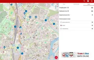 Mapa tramwajów i autobusów w Gdańsku zyskała nowe opcje i prostsze menu