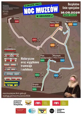 Noc Muzeów w Gdańsku pojedzie specjalnymi liniami. Będą też historyczne pojazdy