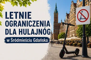 Hulajnogi znikają z centrum Gdańska. Wakacyjne strefy już działają