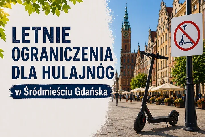 Hulajnogi znikają z centrum Gdańska. Wakacyjne strefy już działają
